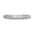 .925 Sterling Silver 1.0 Cttw Rose Cut Diamond Double-Link 7" Tennis Bracelet (I-J Color, I3 Clarity) by Bids.com