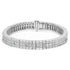 14K White Gold 7 7/8 Cttw Princess and Baguette Diamond Eternity Line Tennis Bracelet (G-H Color, SI1-SI2 Clarity) - 7" Inches by Bids.com