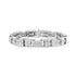 14K White Gold 10 5/8 Cttw Diamond Panel Link Bracelet - 7" Inches by Bids.com