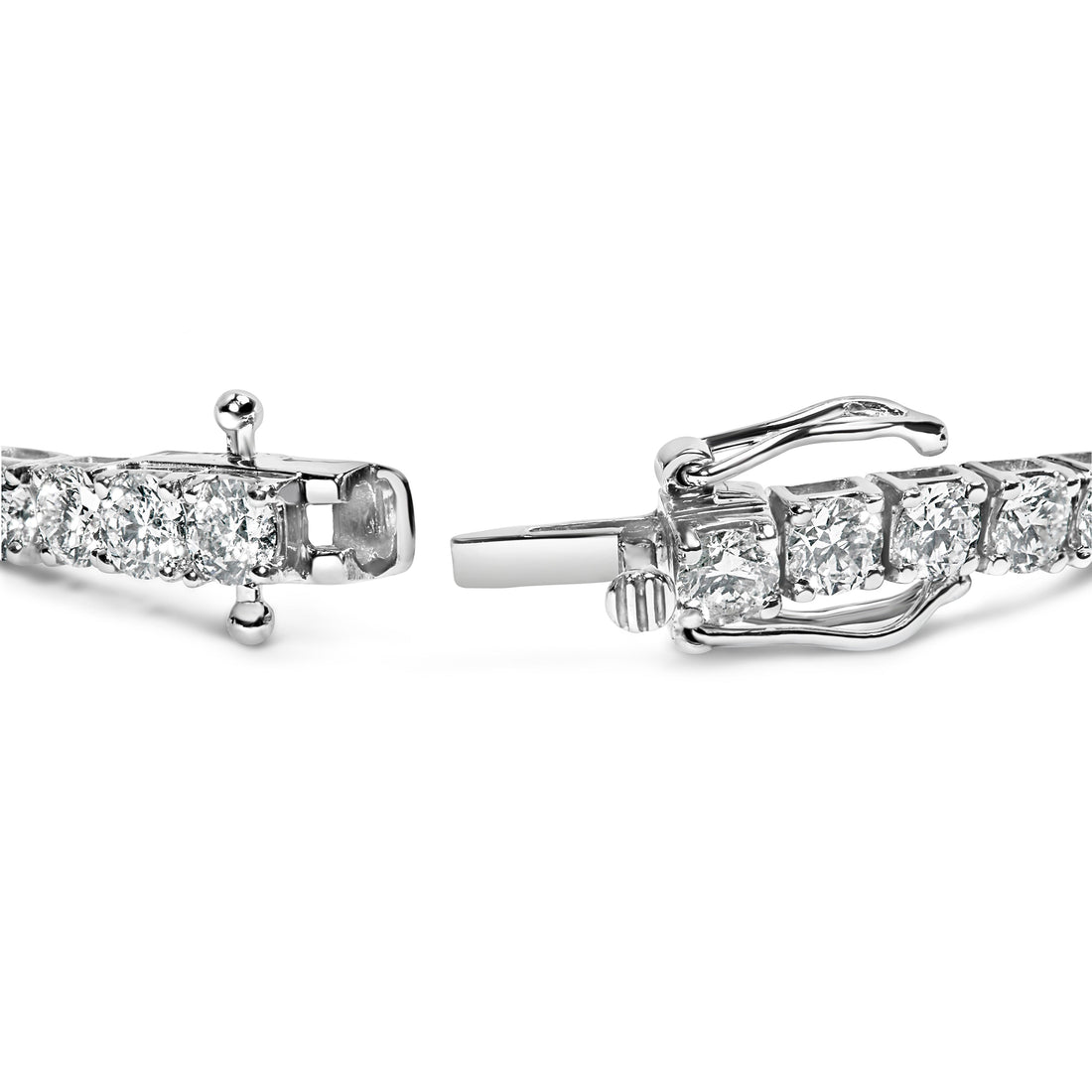 14K White Gold 2.00 Cttw Prong Set Lab Grown Round Diamond Classic Tennis Bracelet (F-G Color, VS2-SI1 Clarity) - 7.25" by Bids.com