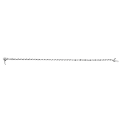 925 Sterling Silver 1.0 Cttw Diamond Tennis Bracelet  DestGlow
