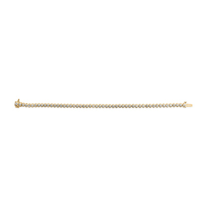 10K Yellow Gold 4.0 Cttw Lab Grown Diamond Tennis Bracelet  DestGlow