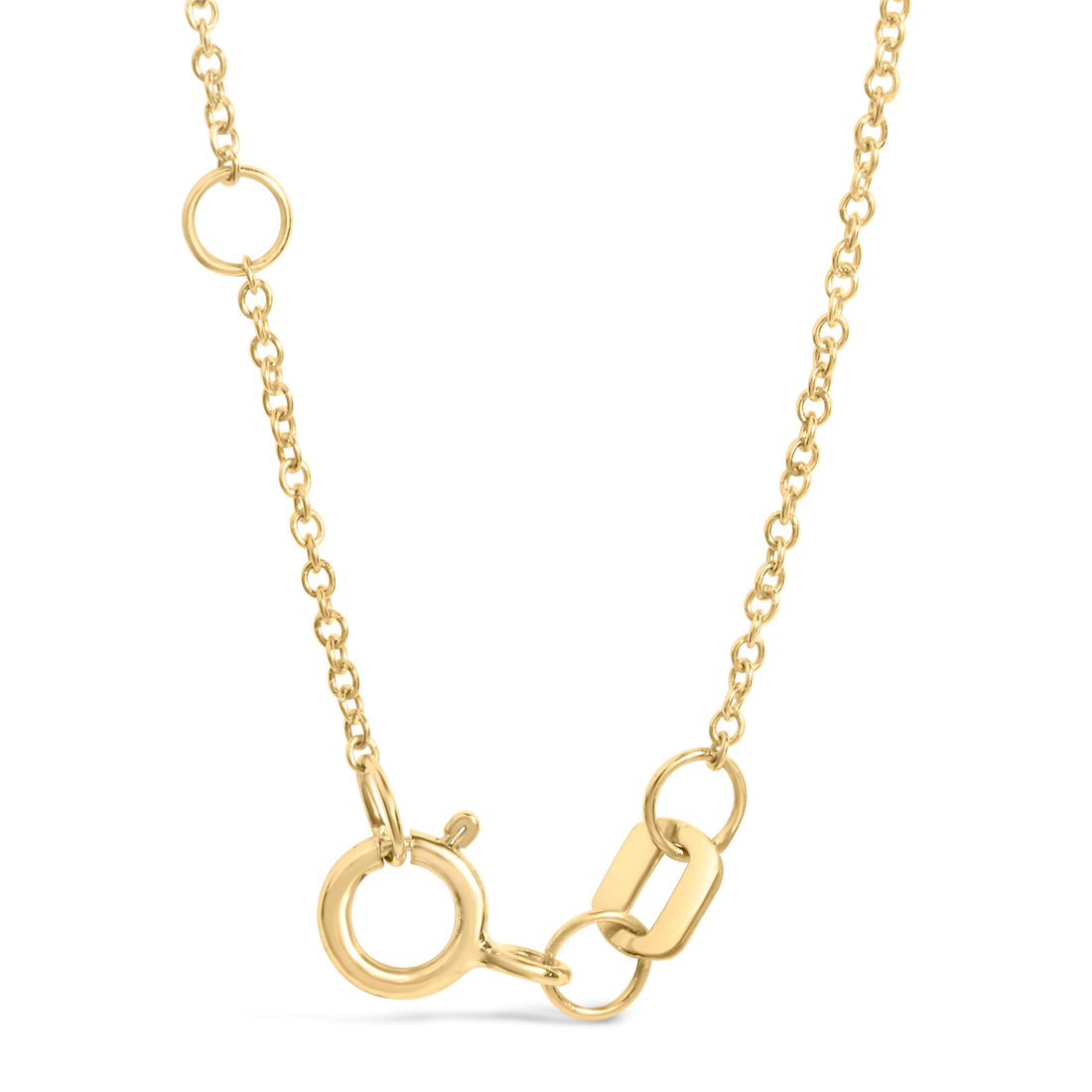 10K Yellow Gold 1/10 Cttw Diamond Paperclip Charm Adjustable Link Bracelet (I-J Color, I1-I2 Clarity) - 7.25 Inch by Bids.com
