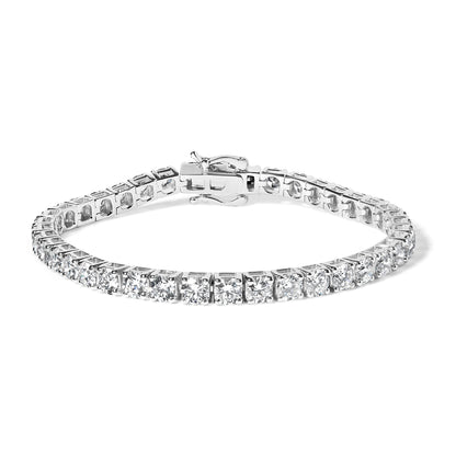 14K White Gold 2.00 Cttw Prong Set Lab Grown Round Diamond Classic Tennis Bracelet (F-G Color, VS2-SI1 Clarity) - 7.25" by Bids.com