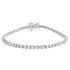 14K White Gold 5.0 Cttw Lab Grown Diamond Tennis Bracelet (F-G Color, VS1-VS2 Clarity) - 7.25" Inches by Bids.com