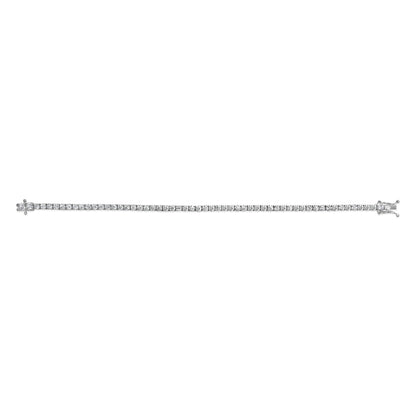 14K White Gold 5.0 Cttw Lab Grown Diamond Tennis Bracelet (F-G Color, VS1-VS2 Clarity) - 7.25" Inches by Bids.com
