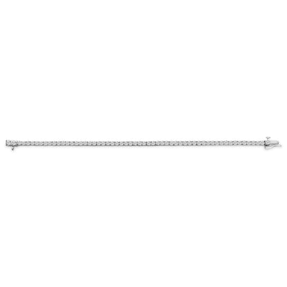 14K White Gold 6.00 Cttw Lab Grown Diamond Classic Tennis Bracelet - 7.25" by Bids.com