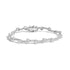 .925 Sterling Silver 2.0 Cttw Diamond Custer Link Bracelet  DestGlow