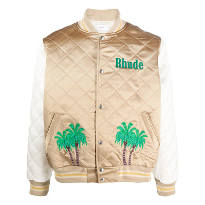 Rhude Brown Jackets - Bomber Jackets Men by Luosophy