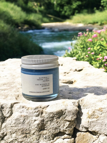 Aqua Face Cream for Young and Mature Skin, Clear Skin by Living Water Organics