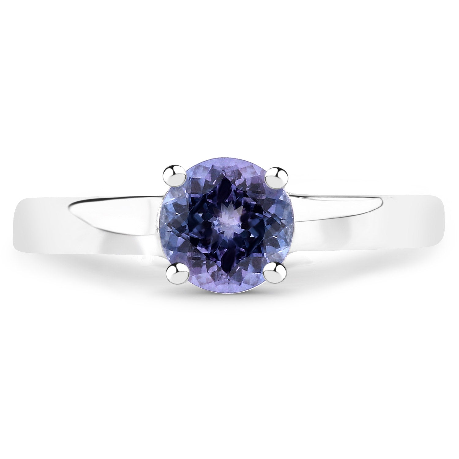 0.95 Carat Genuine Tanzanite .925 Sterling Silver Ring by Bids.com