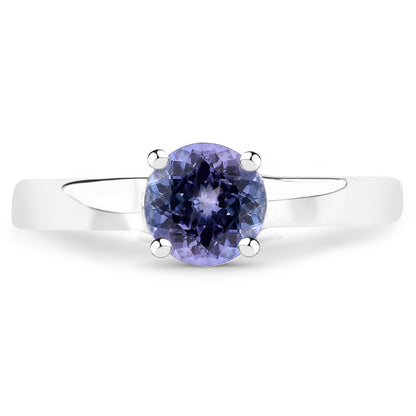 0.95 Carat Genuine Tanzanite .925 Sterling Silver Ring by Bids.com