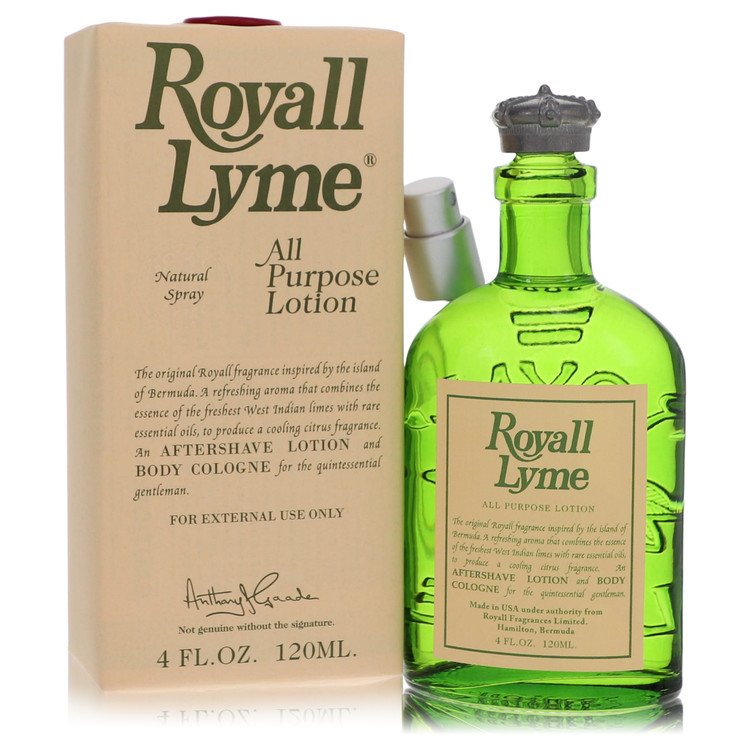 Royall Lyme by Royall Fragrances All Purpose Lotion / Cologne 4 oz for Men 
