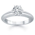 14k White Gold Solitaire Cathedral Engagement Ring by Bids.com