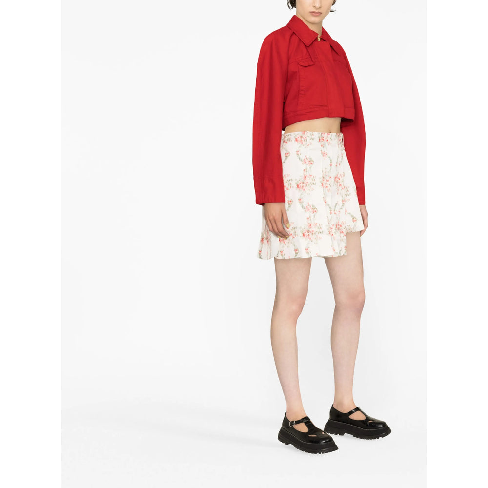 Simone Rocha Neutrals Skirts - Pleated Skirts Women by Luosophy