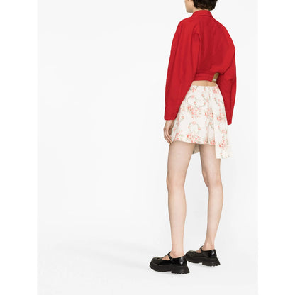 Simone Rocha Neutrals Skirts - Pleated Skirts Women by Luosophy