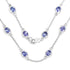 5.94 Carat Genuine Tanzanite .925 Sterling Silver Necklace  DestGlow