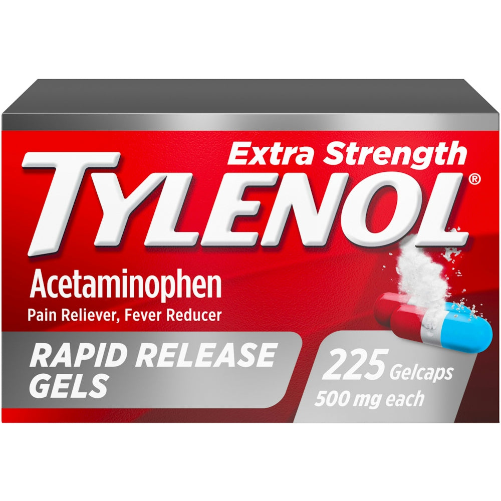 Tylenol 500 Mg Extra Strength Rapid Release Gels Acetaminophen 225Gelcaps by Pasteur Pharmacy