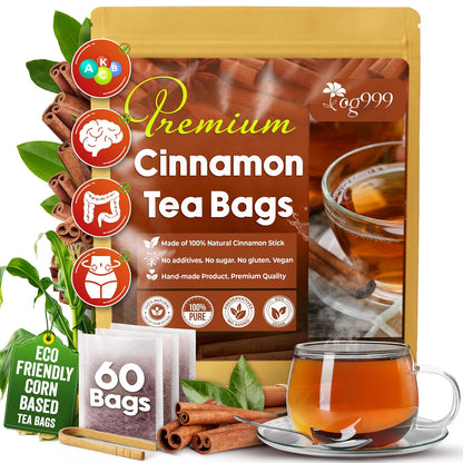 Pure Cinnamon Tea, 100% Natural &amp; Pure Cinnamon. Cinnamon Herbal Tea. Cinnamon Stick Herbal Spice Tea. No Sugar, No Caffeine, No Gluten, Vegan. by FreshDrinkUS - Natural and Premium Herbal Tea