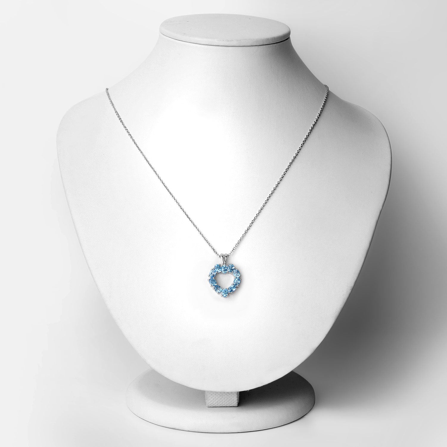 1.90 Carat Genuine Swiss Blue Topaz .925 Sterling Silver Pendant by Bids.com