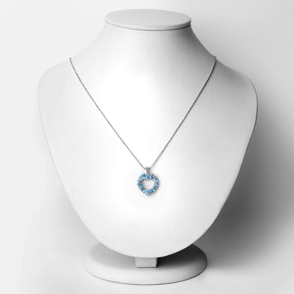 1.90 Carat Genuine Swiss Blue Topaz .925 Sterling Silver Pendant by Bids.com