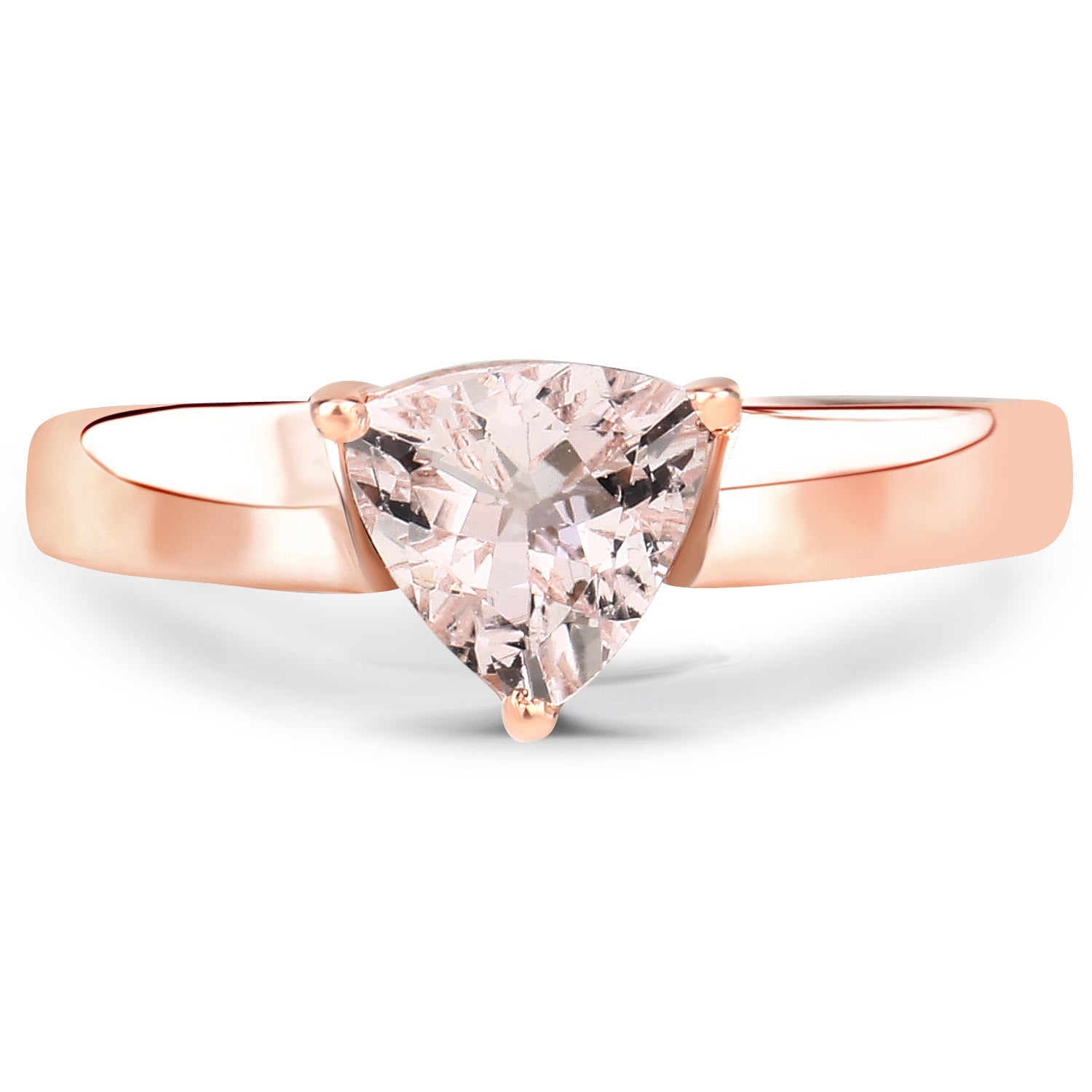0.90 Carat Genuine Morganite .925 Sterling Silver Ring by Bids.com