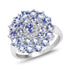2.27 Carat Genuine Tanzanite .925 Sterling Silver Ring by Bids.com