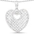 0.52 Carat Genuine White Diamond .925 Sterling Silver Pendant by Bids.com