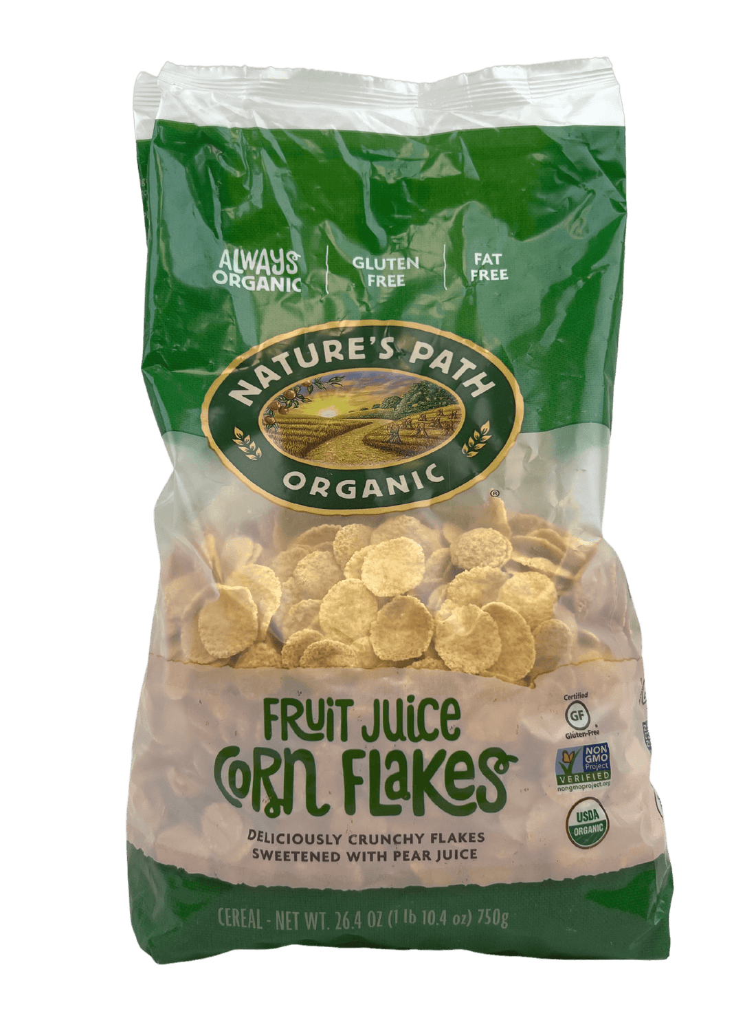 Cereal, Corn Flakes, Organic by Country Life Natural Foods