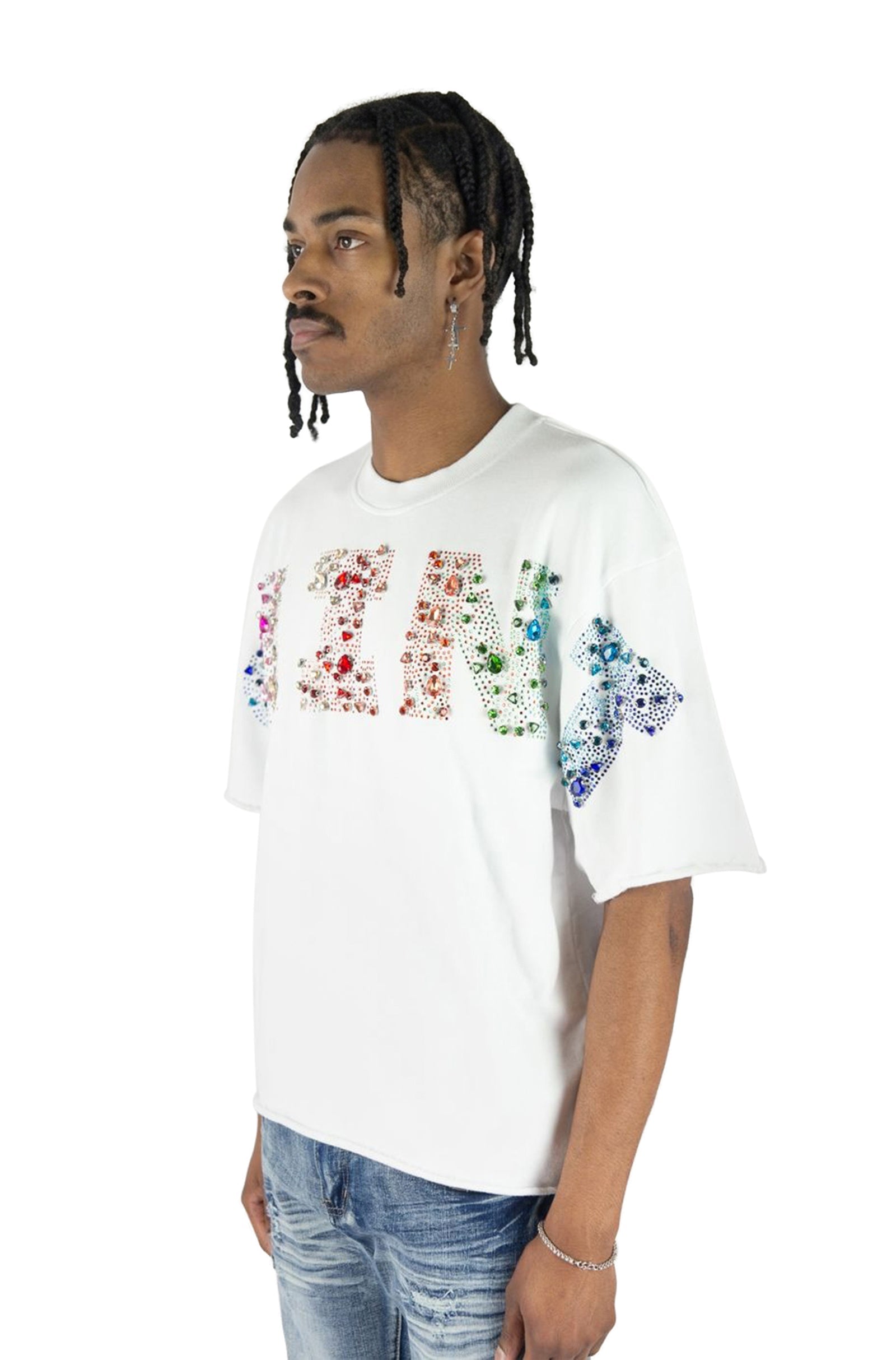 Rebel Denim Saint Tee - White by Denim Exchange