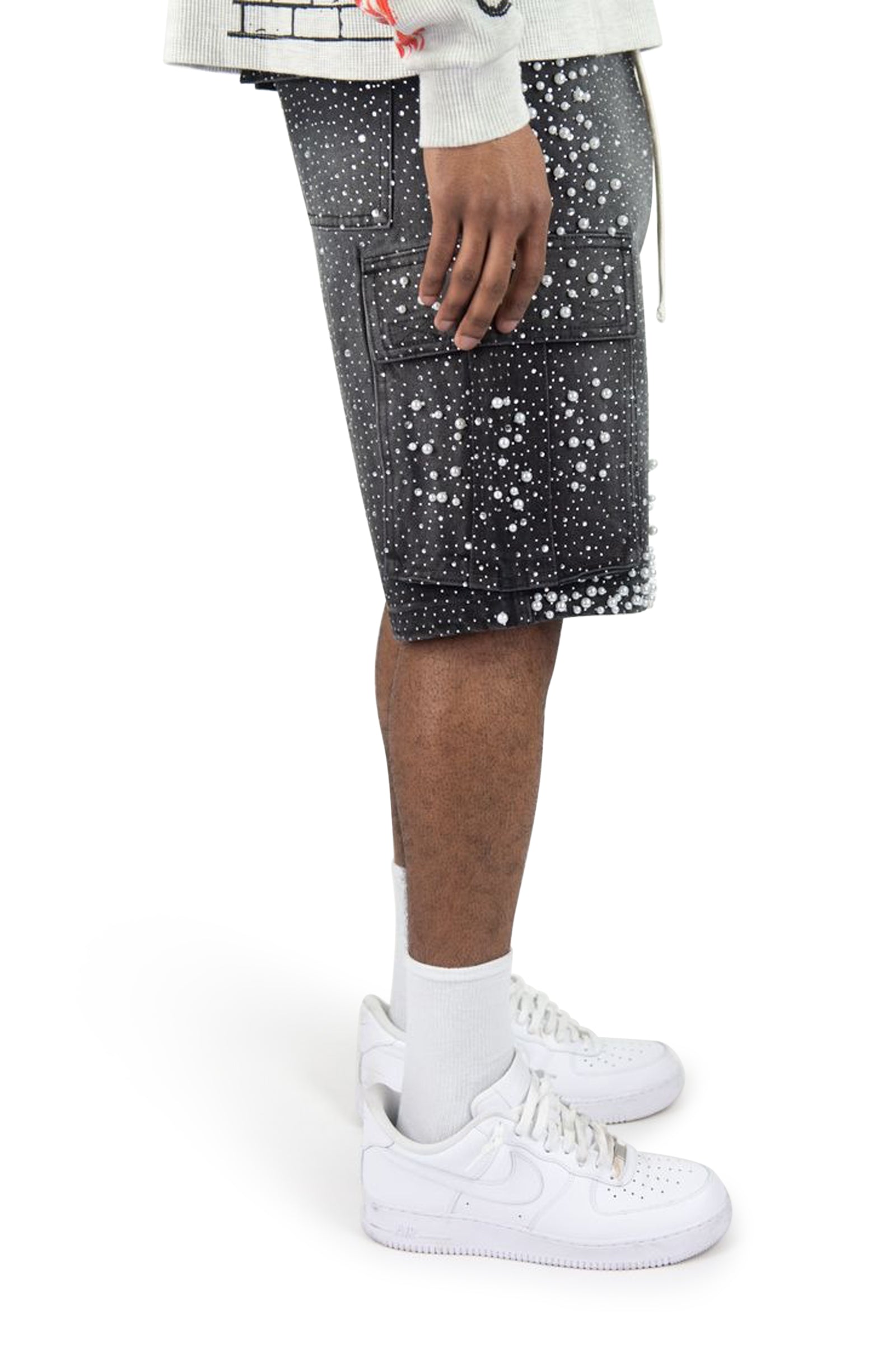 Rebel Denim Frosty Denim Jorts - Black Sand by Denim Exchange