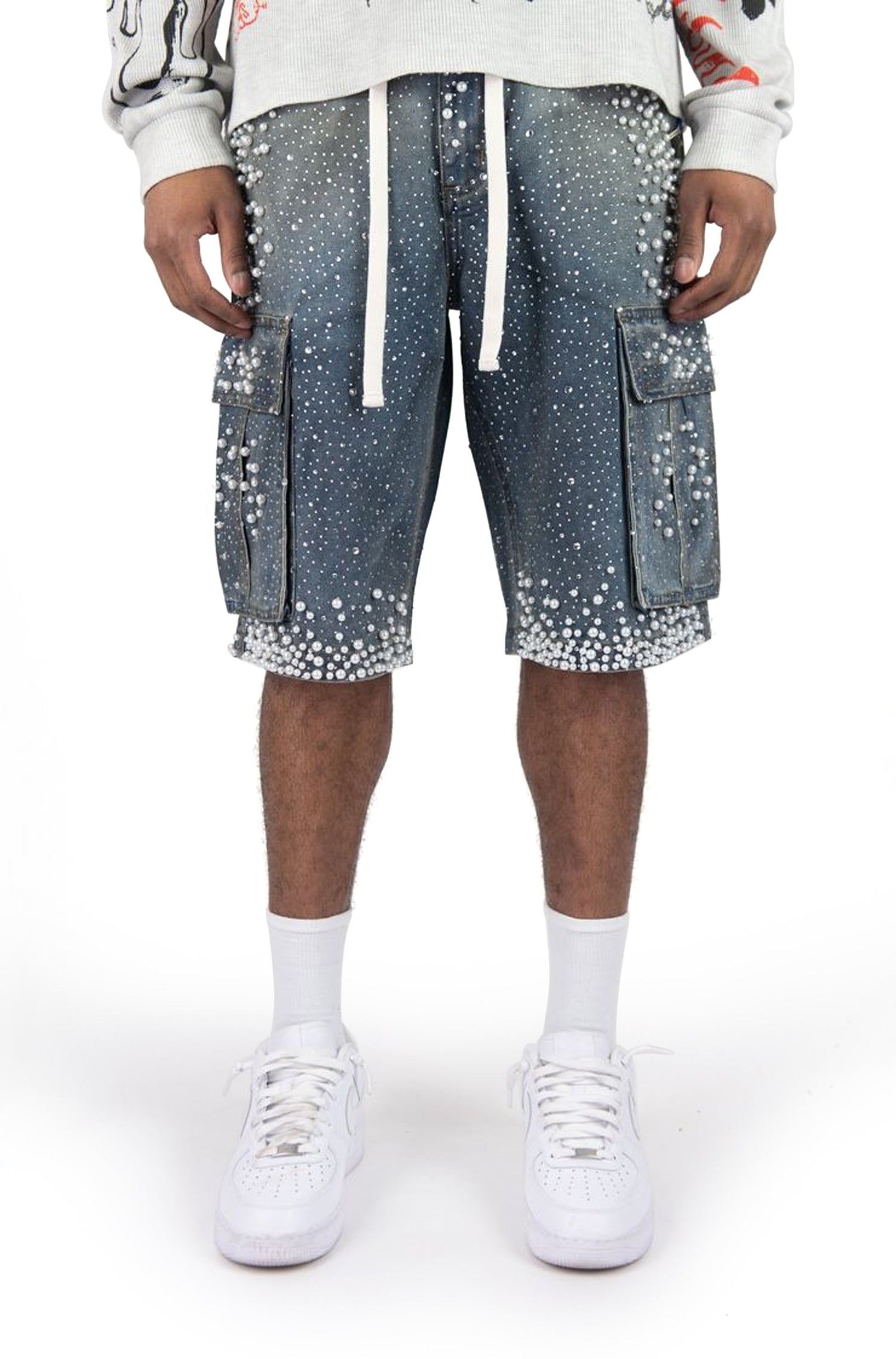 Rebel Denim Frosty Denim Jorts - Black Sand by Denim Exchange