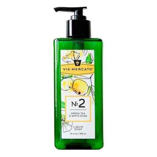 Via Mercato Nro. 2 Liquid Soap (Green Tea &amp; White Musk) 12oz