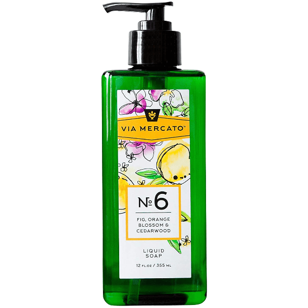 Via Mercato Nro. 6 Liquid Soap (Fig, Orange Blossom &amp; Cedarwood) 12oz by Pasteur Pharmacy