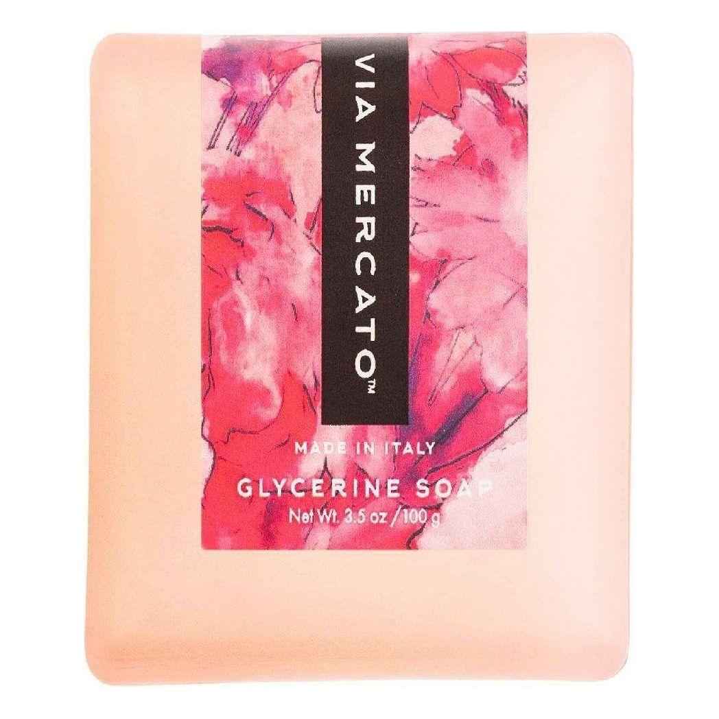 Via Mercato Bella Glycerin Soap Pink Grapefruit, Vervain &amp; Cassis 3.5 oz