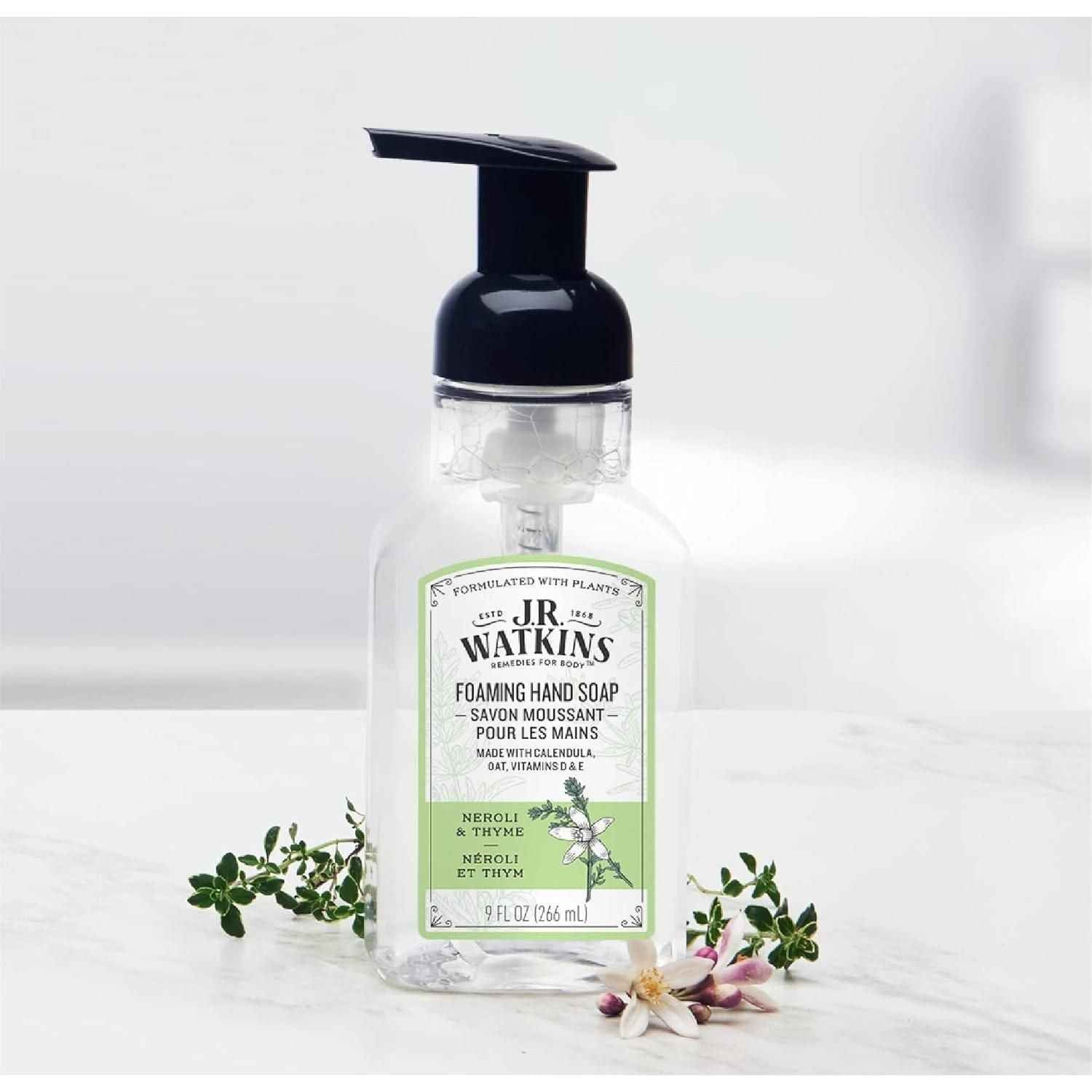 J.R. Watkins Neroli &amp; Thyme Foaming Hand Soap 9 oz