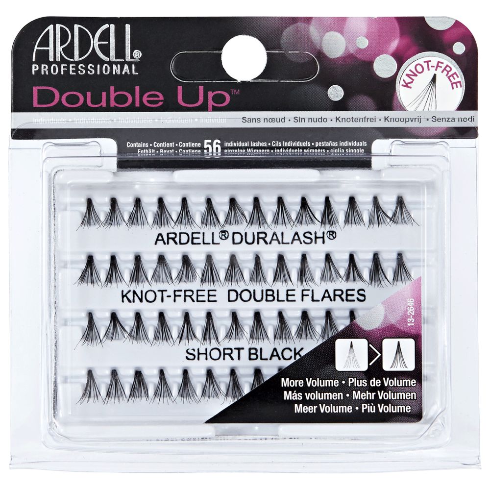 ARDELL Professional Double Individuals Knot-Free Double Flares - Short Black 