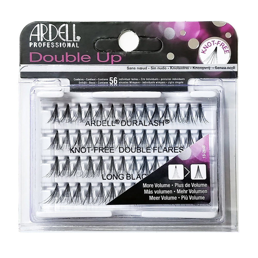 ARDELL Professional Double Individuals Knot-Free Double Flares - Long Black 