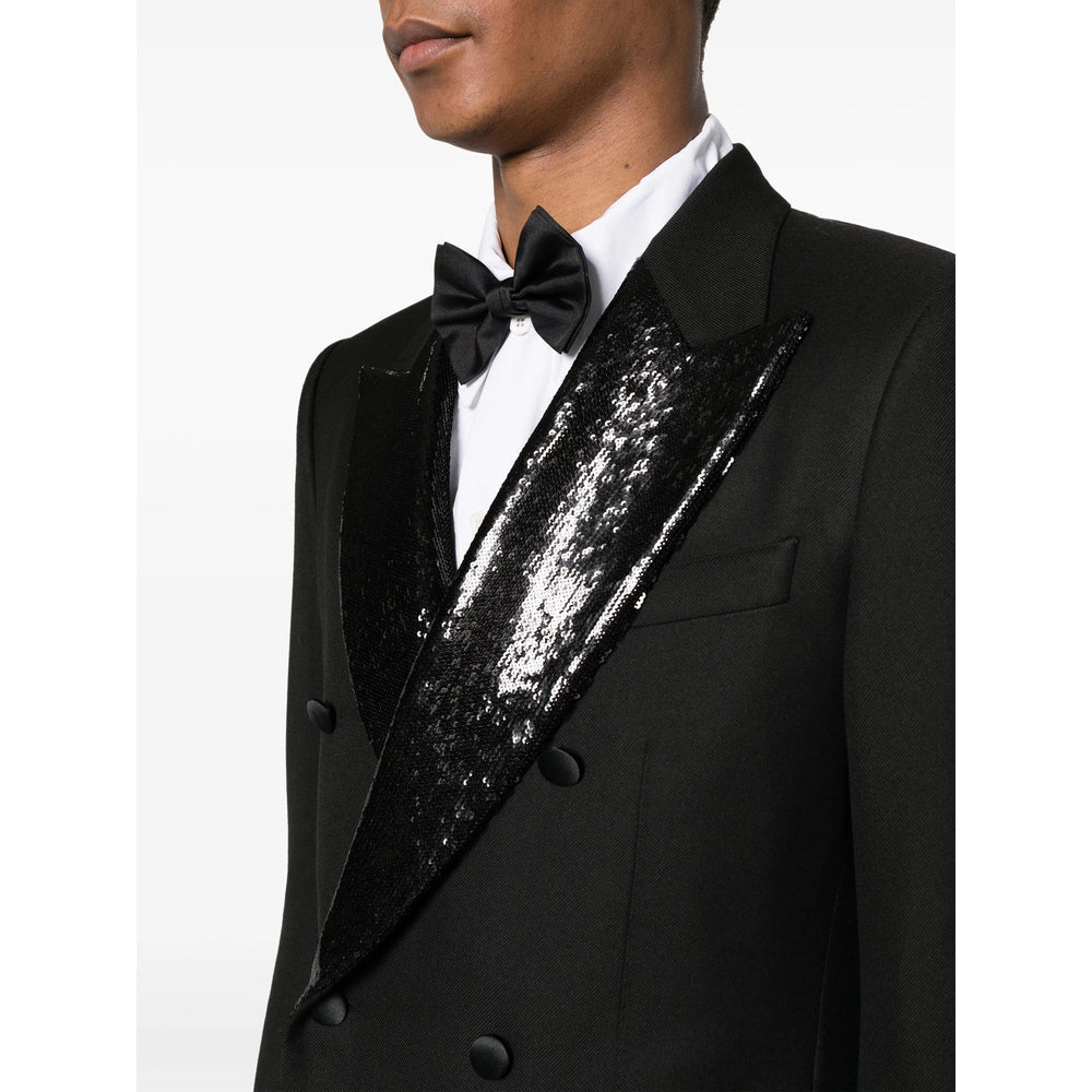 Dolce &amp; Gabbana Black Jackets - Blazers Men by Luosophy