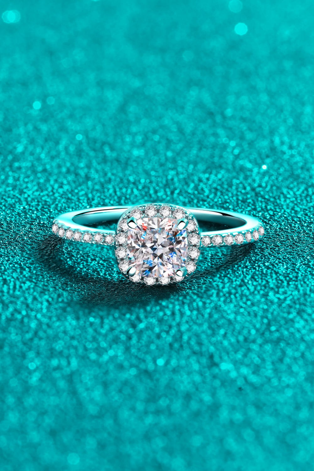 1 Carat Sparkala™ 925 Sterling Silver Halo Ring by Sparkala
