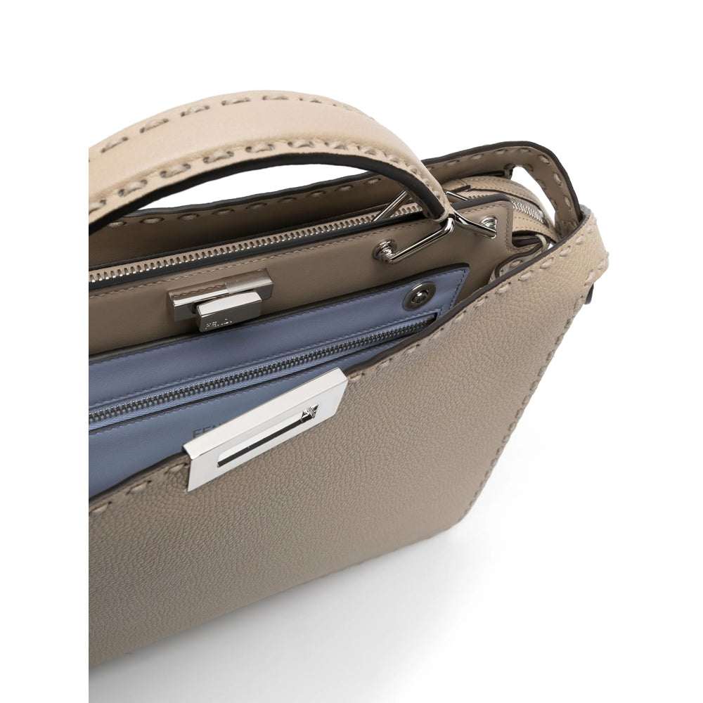 Fendi Neutrals Tote Bags Men by Luosophy