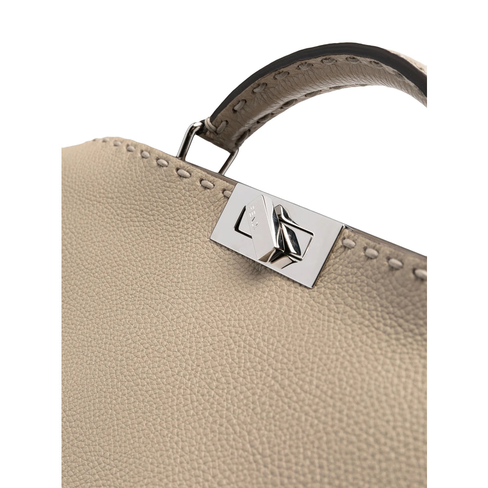Fendi Neutrals Tote Bags Men by Luosophy