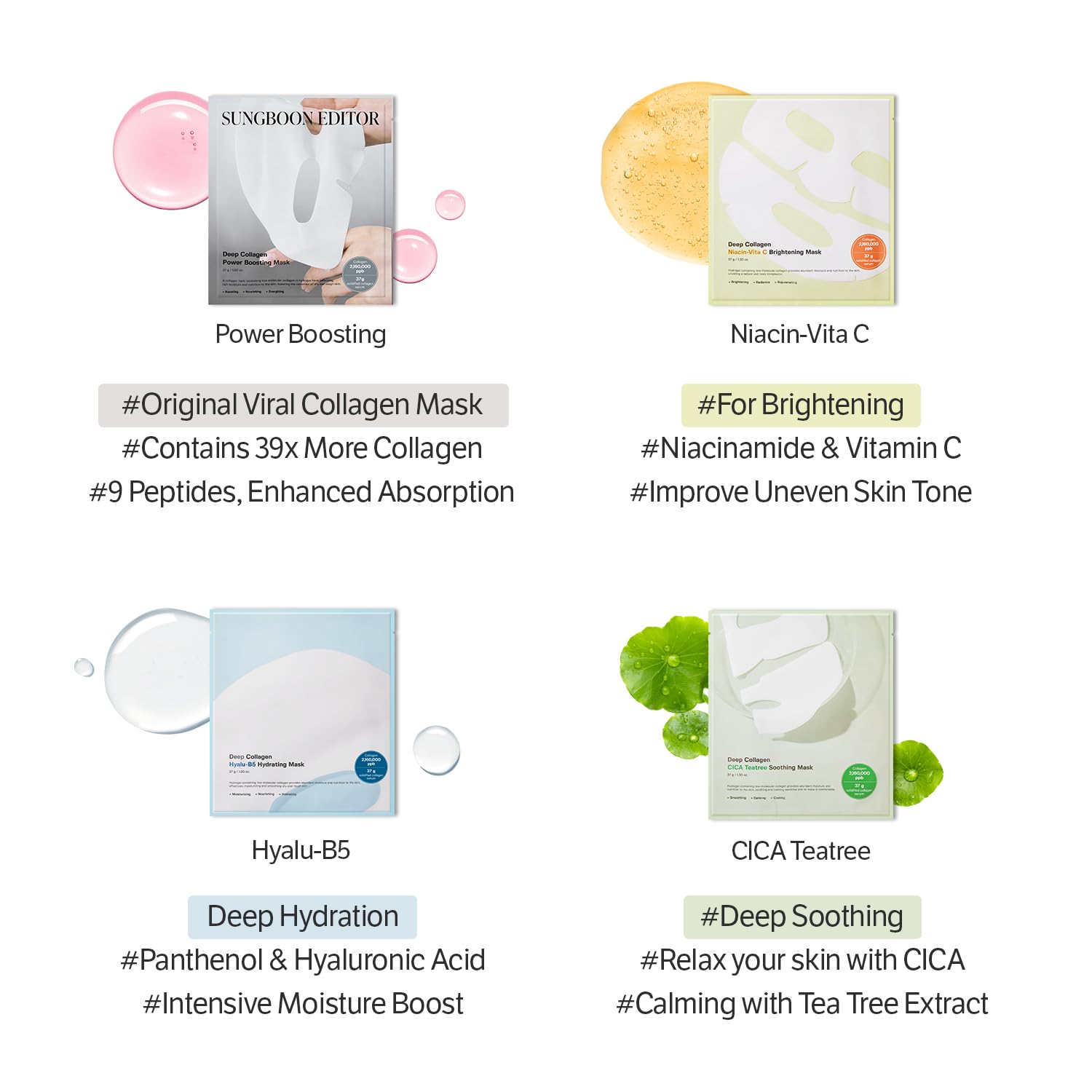 Sungboon Editor Deep Collagen Niacin-Vita C Brightening Mask  DestGlow