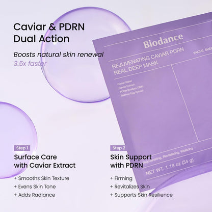 Biodance Rejuvenating Caviar PDRN Real Deep Mask by AsiaBeautyMall