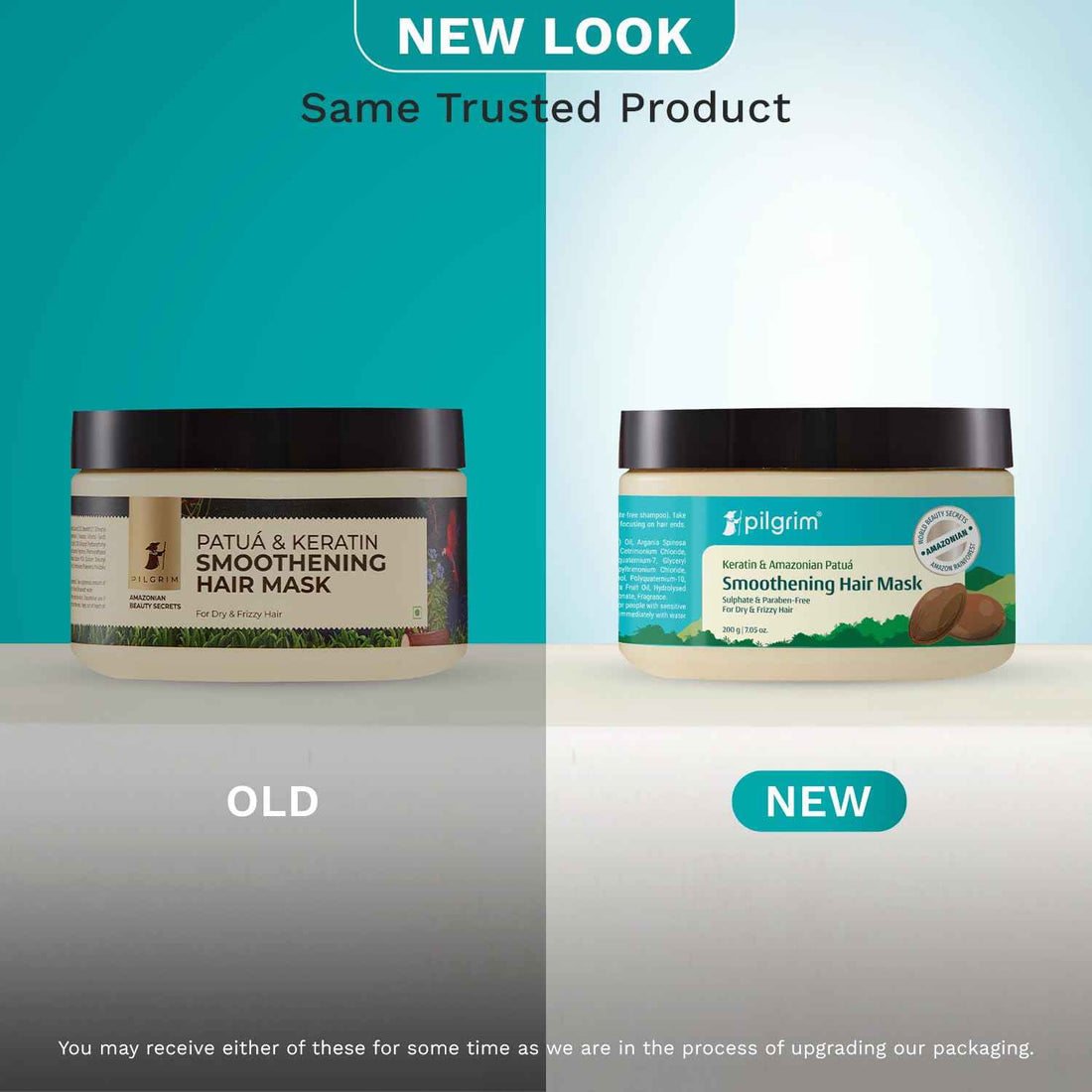 Pilgrim Amazonian Patua &amp; Keratin Strengthening Hair Mask For Dry &amp; Frizzy Hair With Sacha Inchi