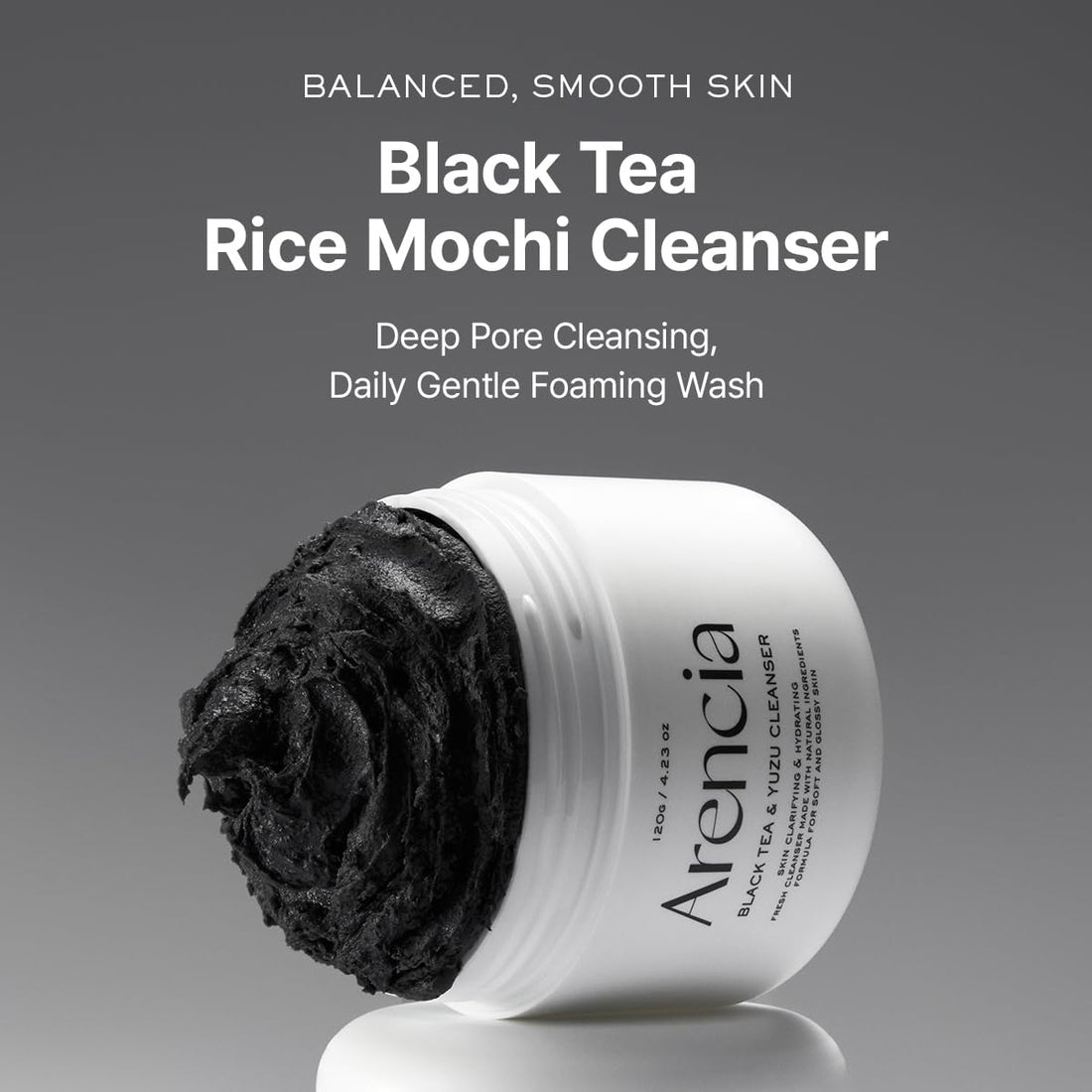 Arencia Black Tea &amp; Yuzu Rice Mochi Cleanser  DestGlow