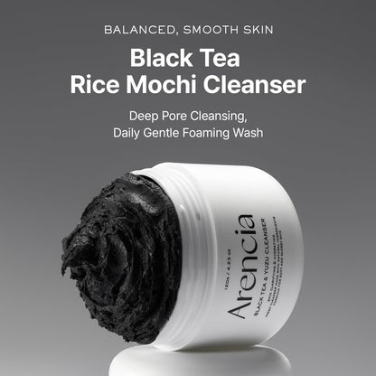 Arencia Black Tea &amp; Yuzu Rice Mochi Cleanser  DestGlow