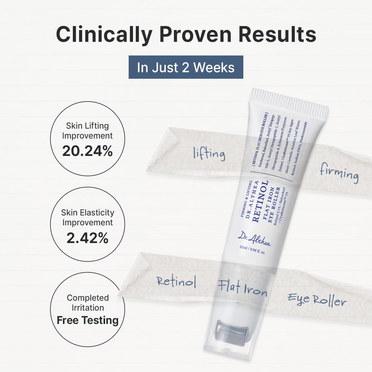 Dr. Althea Retinol Flat Iron Eye Roller by AsiaBeautyMall