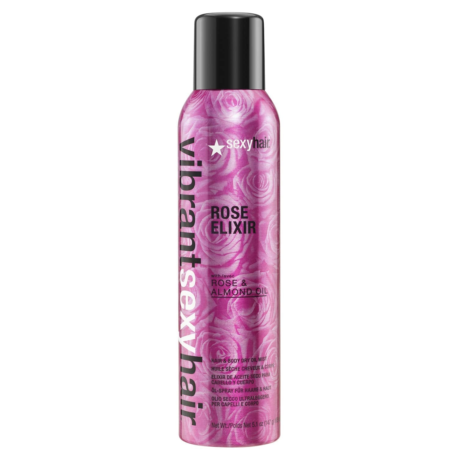 Sexy Hair Vibrant Sexy Hair Rose Elixir Hair &amp; Body Dry Oil 5.1 oz