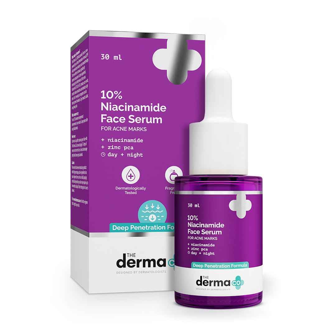 The Derma Co 10% Niacinamide Face Serum For Acne Marks &amp; Acne Prone Skin